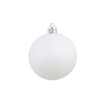 100 Piece Christmas Ball Set 3/4/6 cm White/Grey