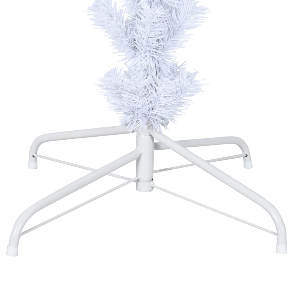 Upside-down Artificial Christmas Tree with Stand White 210 cm