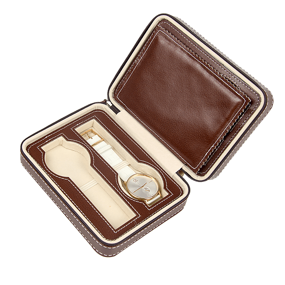 Watch Box Display Travel Case PU Leather
