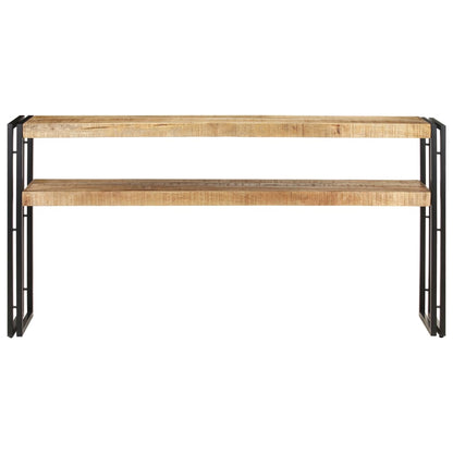 Console Table 150x30x75 cm Rough Mango Wood