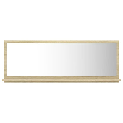 Bathroom Mirror Sonoma Oak 100x10.5x37 cm Engineered Wood