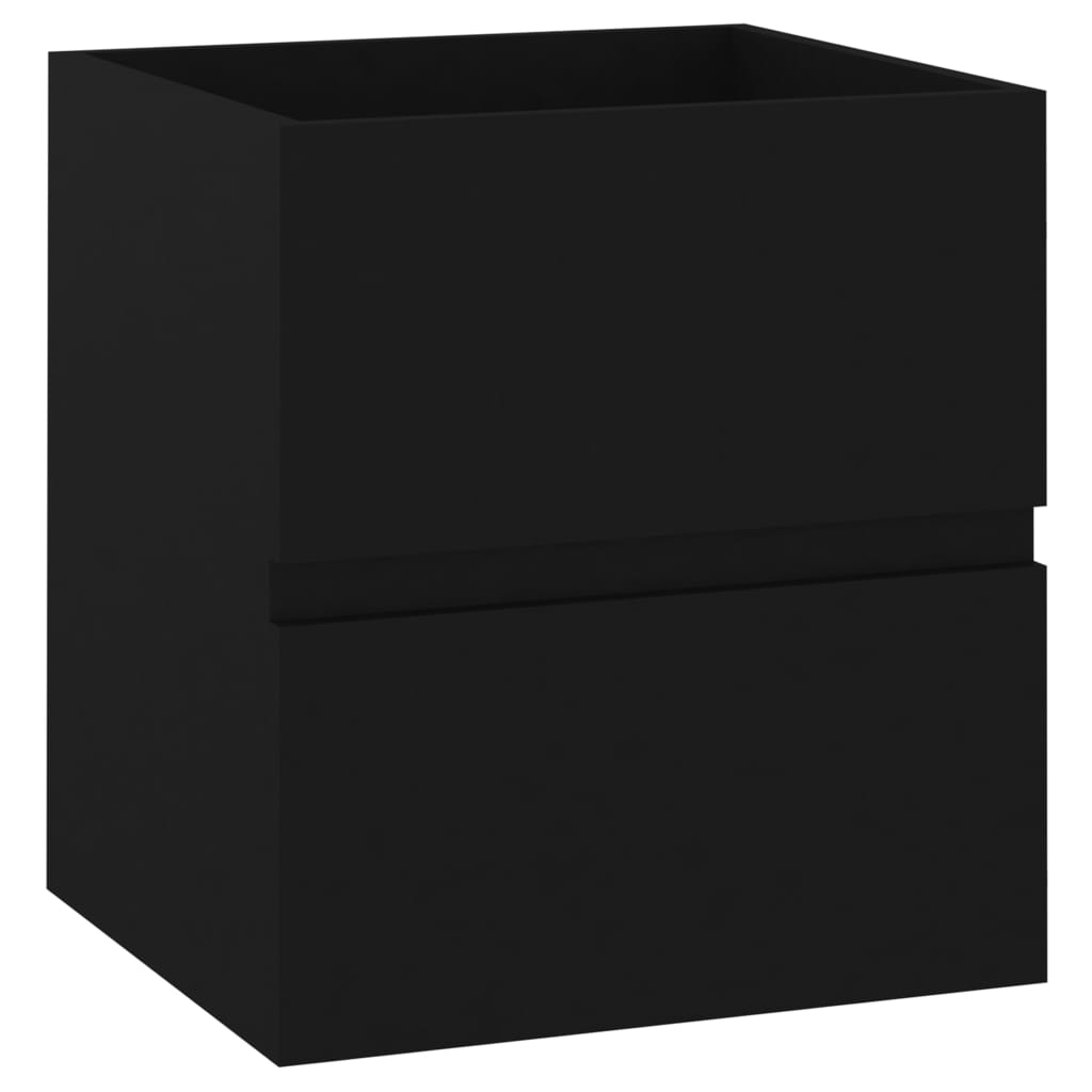 Sink Cabinet Black 41x38.5x45 cm Engineered Wood