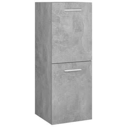 Bathroom Cabinet Concrete Grey 30x30x80 cm Engineered Wood