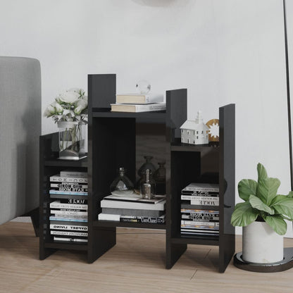 Side Cabinet High Gloss Black 60x26x60 cm Engineered Wood