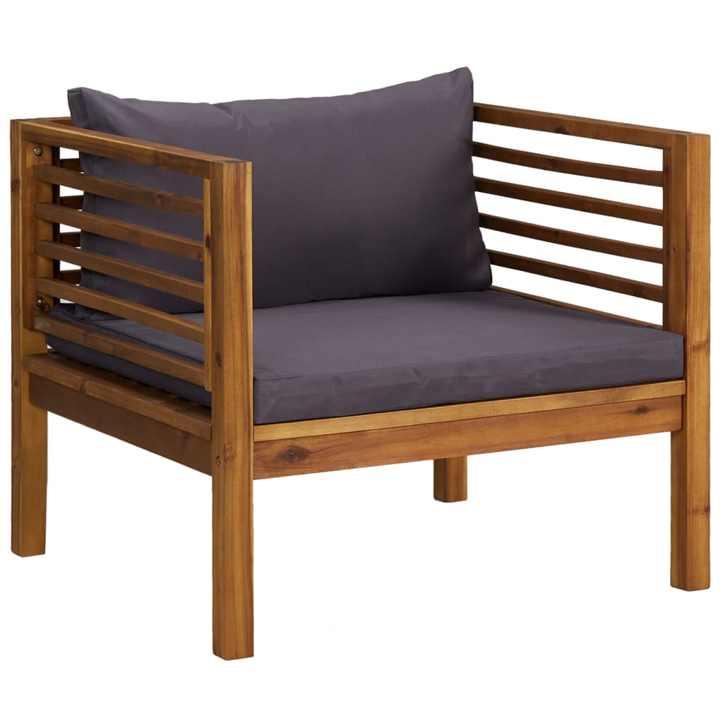 7 Piece Garden Lounge Set with Cushion Solid Acacia Wood