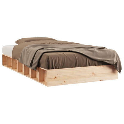 Bed Frame 92x187 cm Single Size Solid Wood