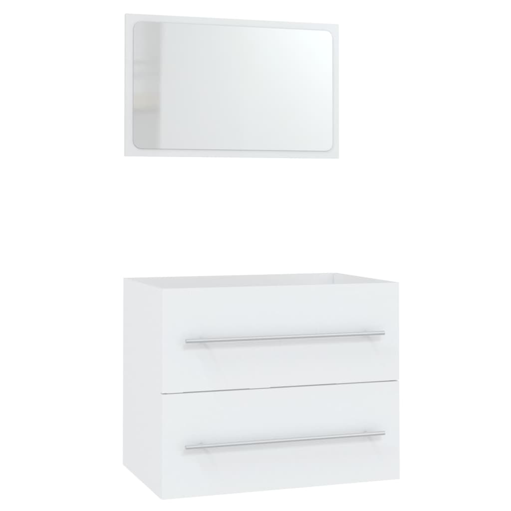 3 Piece Bathroom Furniture Set White