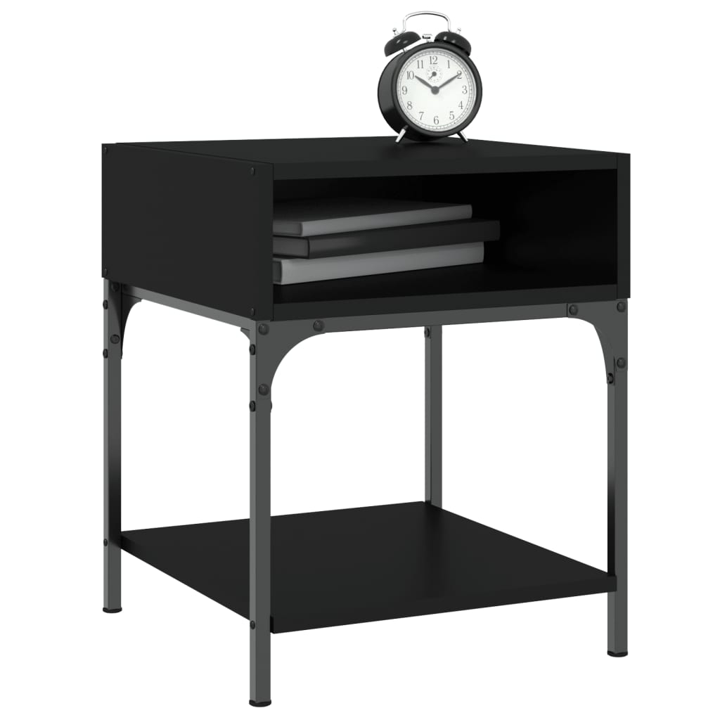 Bedside Tables 2 pcs Black 40x41x50 cm Engineered Wood