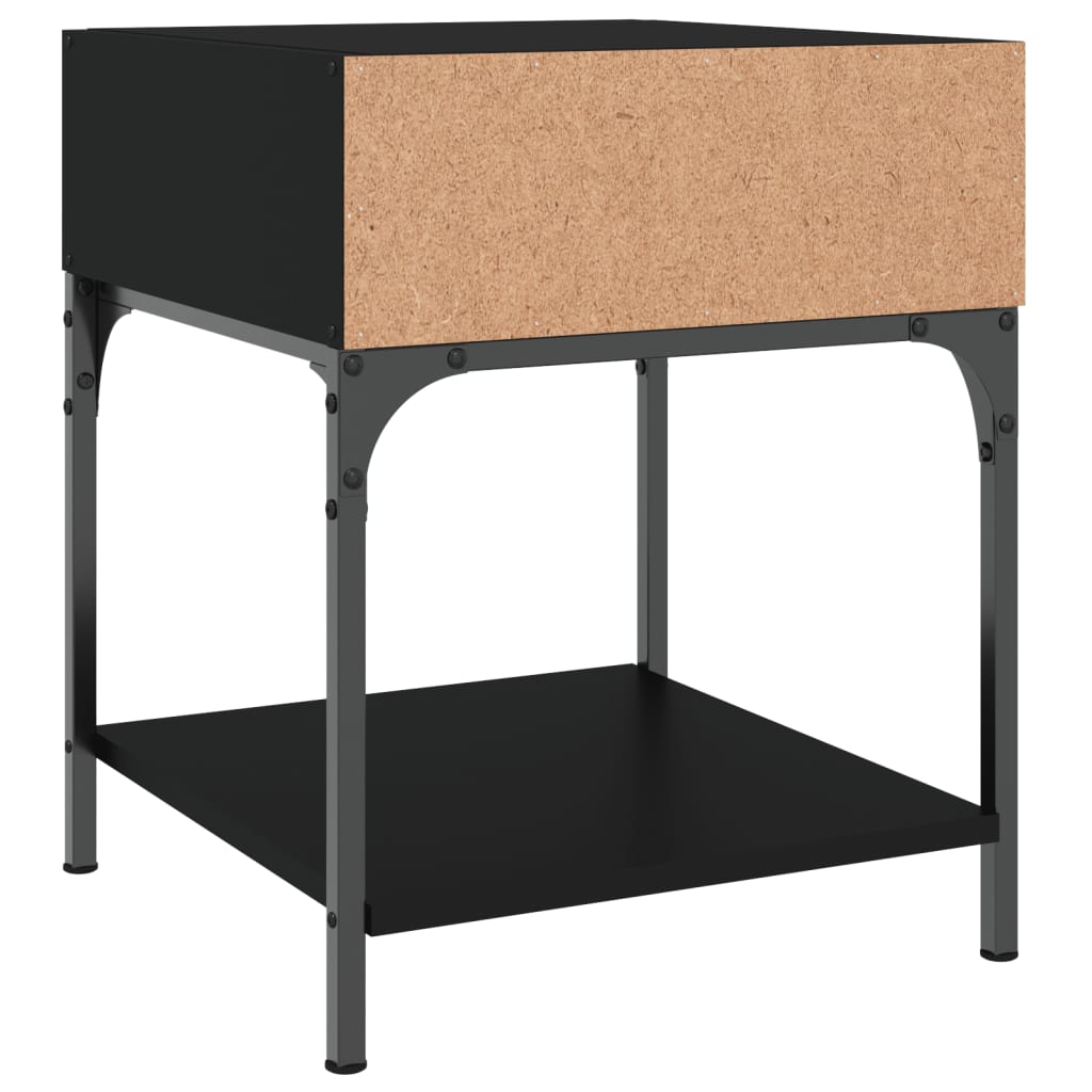 Bedside Tables 2 pcs Black 40x41x50 cm Engineered Wood