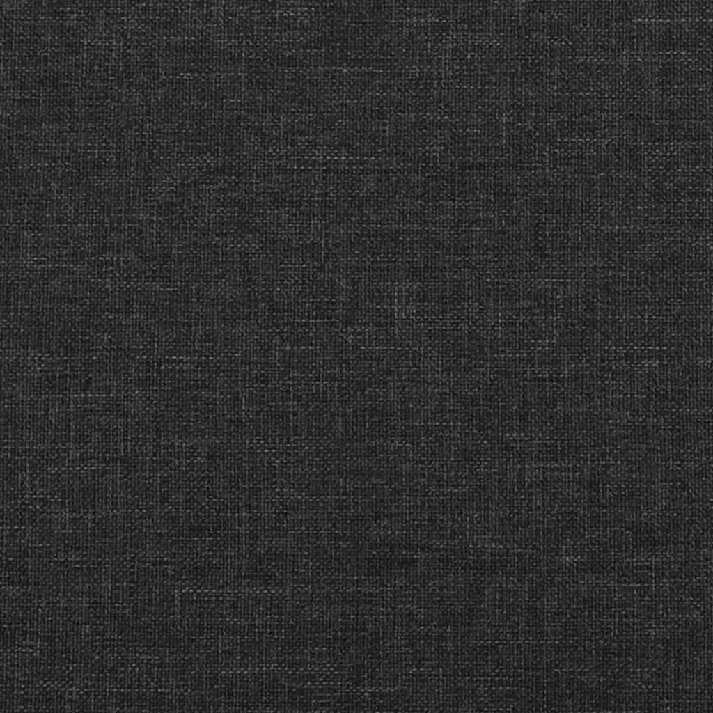 2-Seater Sofa Bed Black Fabric