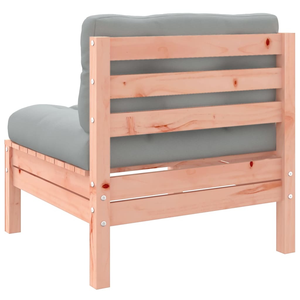 5 Piece Garden Sofa Set with Cushions Solid Wood Douglas Fir
