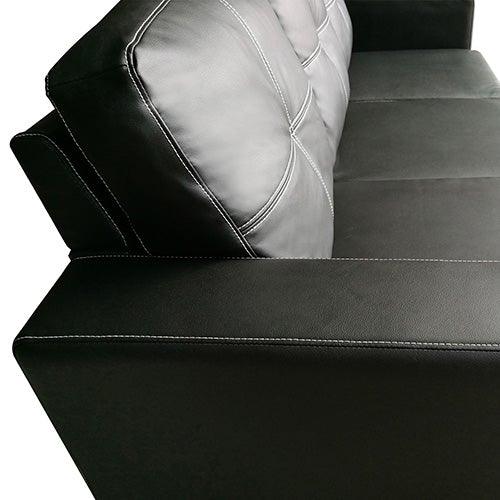 3 Seater sofa Black Color Lounge Set for Living Room Couch with Chaise