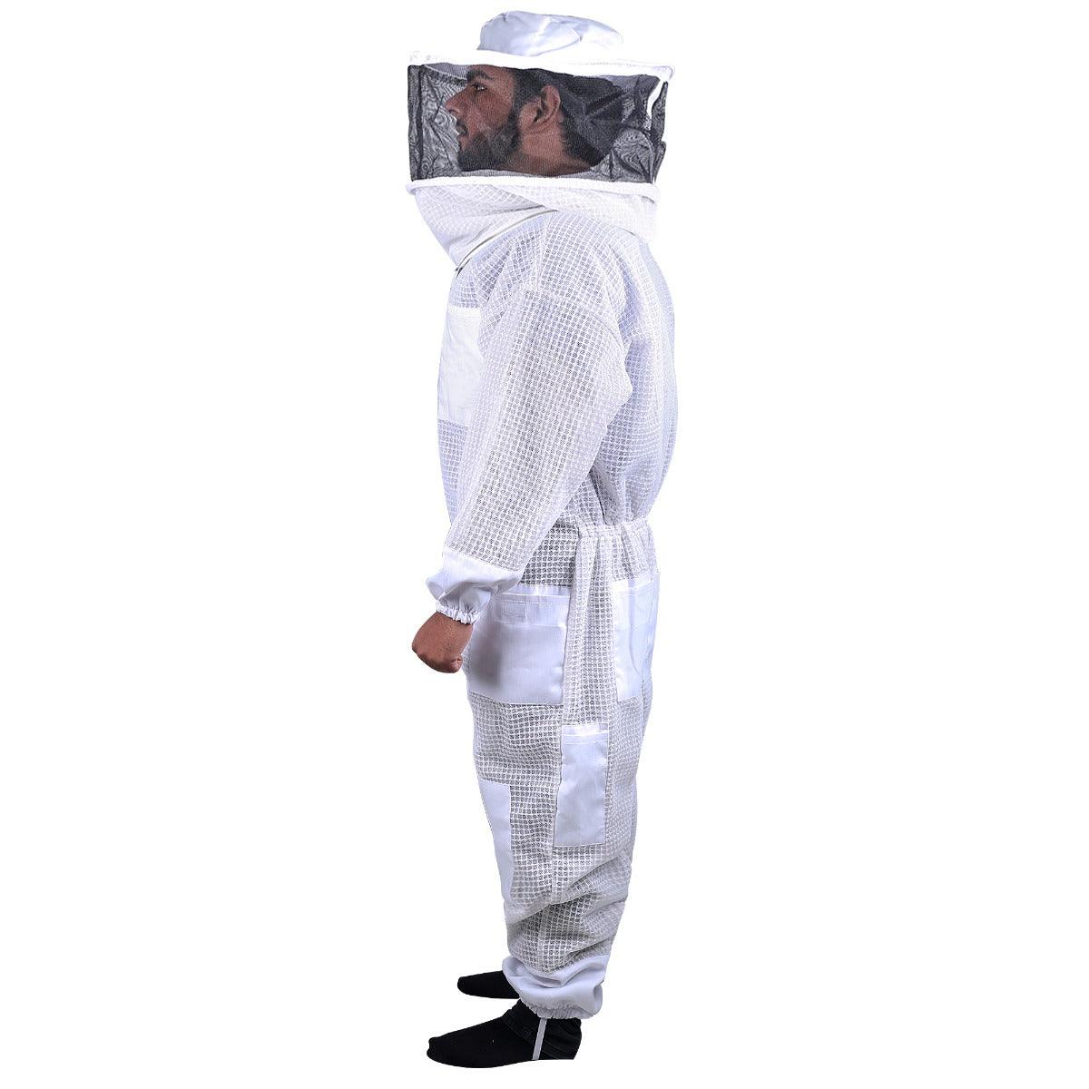 Beekeeping Bee Full Suit 3 Layer Mesh Ultra Cool Ventilated Round Head Beekeeping Protective Gear SIZE XL