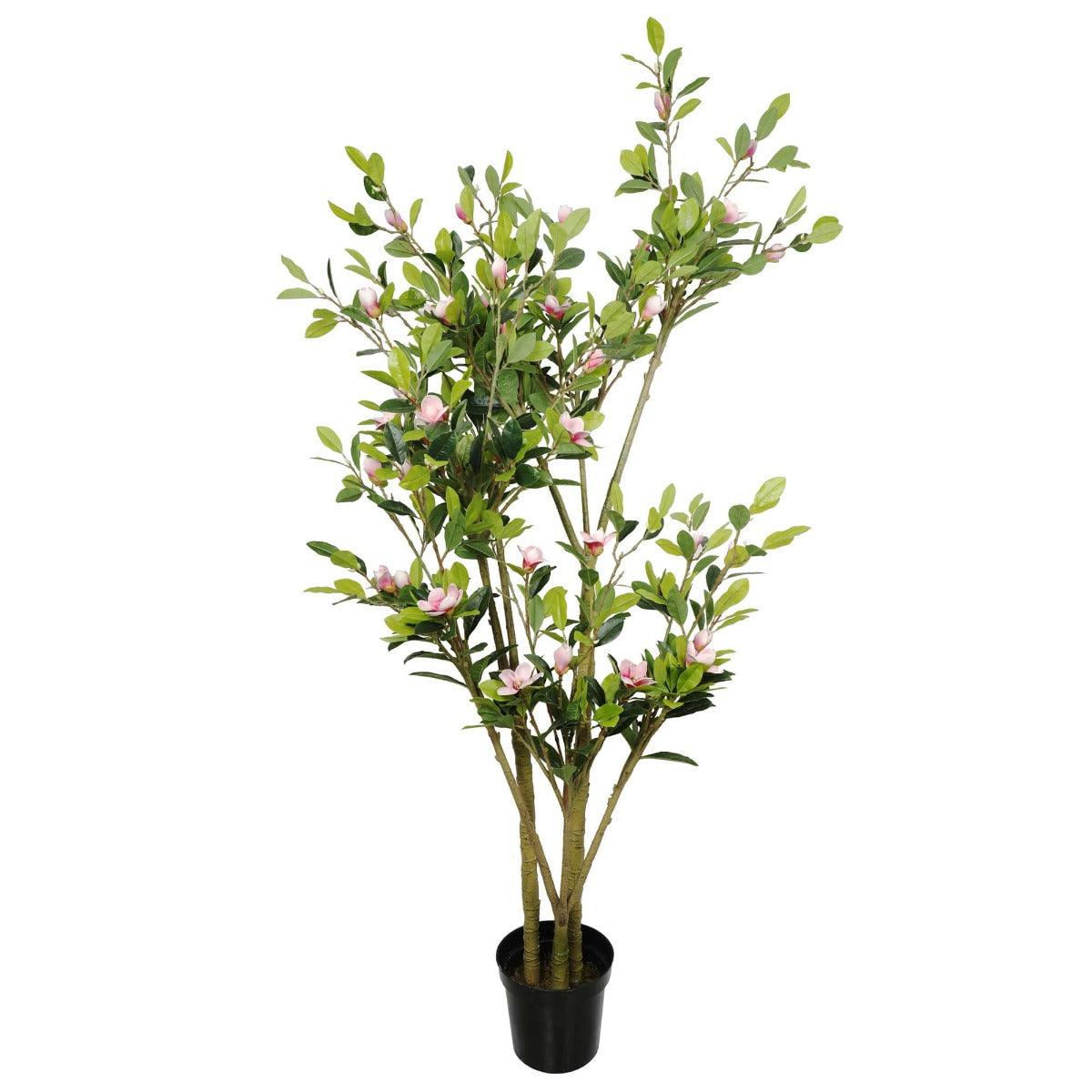 Faux Flowering Pink Magnolia Tree with Pot 250cm