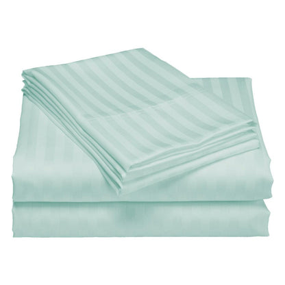 Royal Comfort 1200TC Luxury Sateen Damask Stripe Cotton Blend Quilt Cover Set