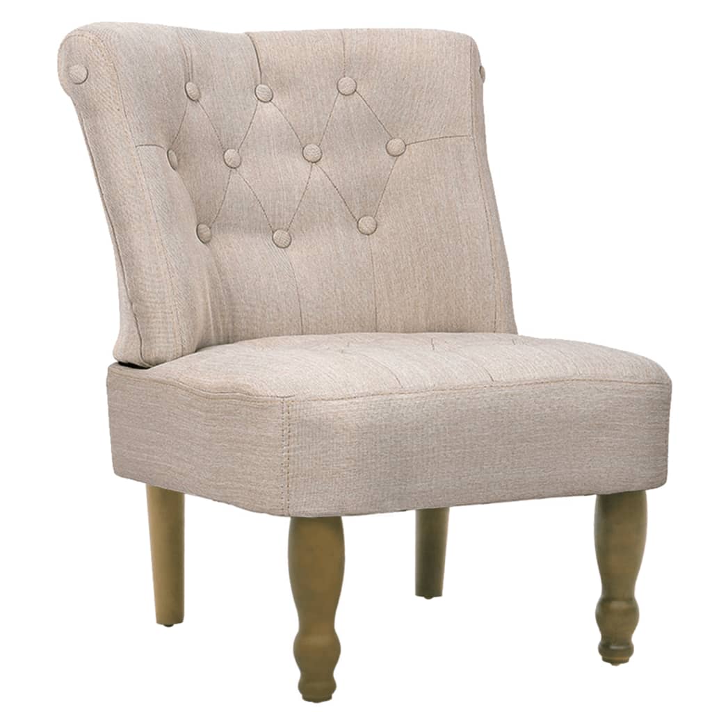 French Chair Cream Fabric