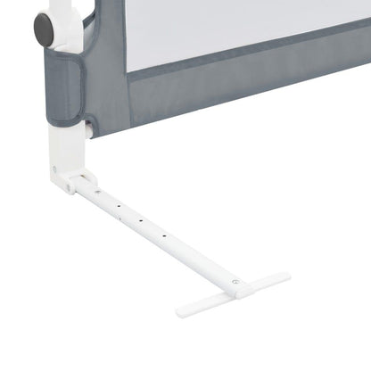 Toddler Safety Bed Rail Grey 120x42 cm Polyester