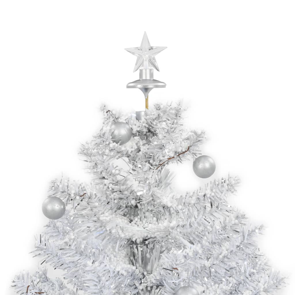 Snowing Christmas Tree with Umbrella Base White 75 cm