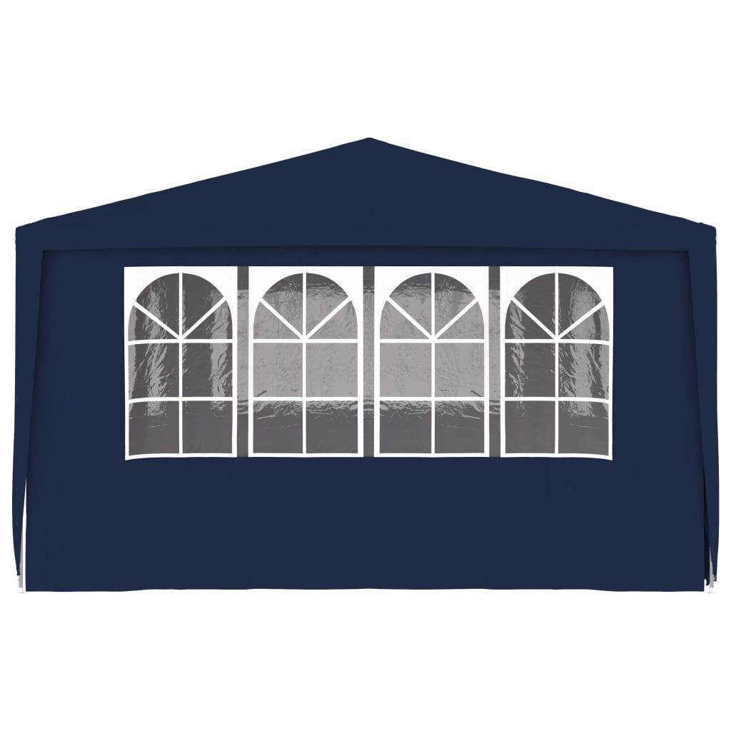 Professional Party Tent with Side Walls 4x6 m Blue 90 g/m²