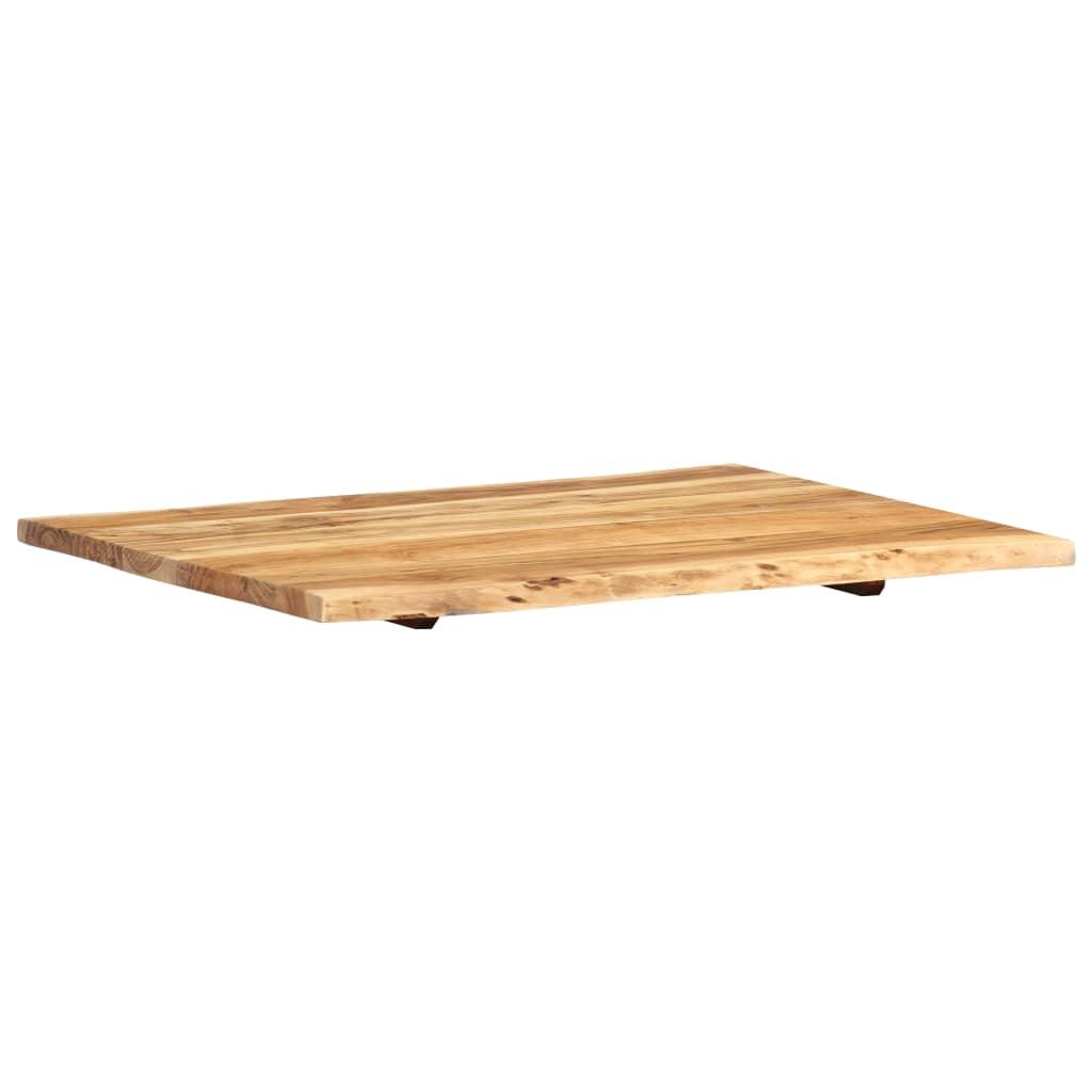 Table Top Solid Acacia Wood 80x(50-60)x2.5 cm