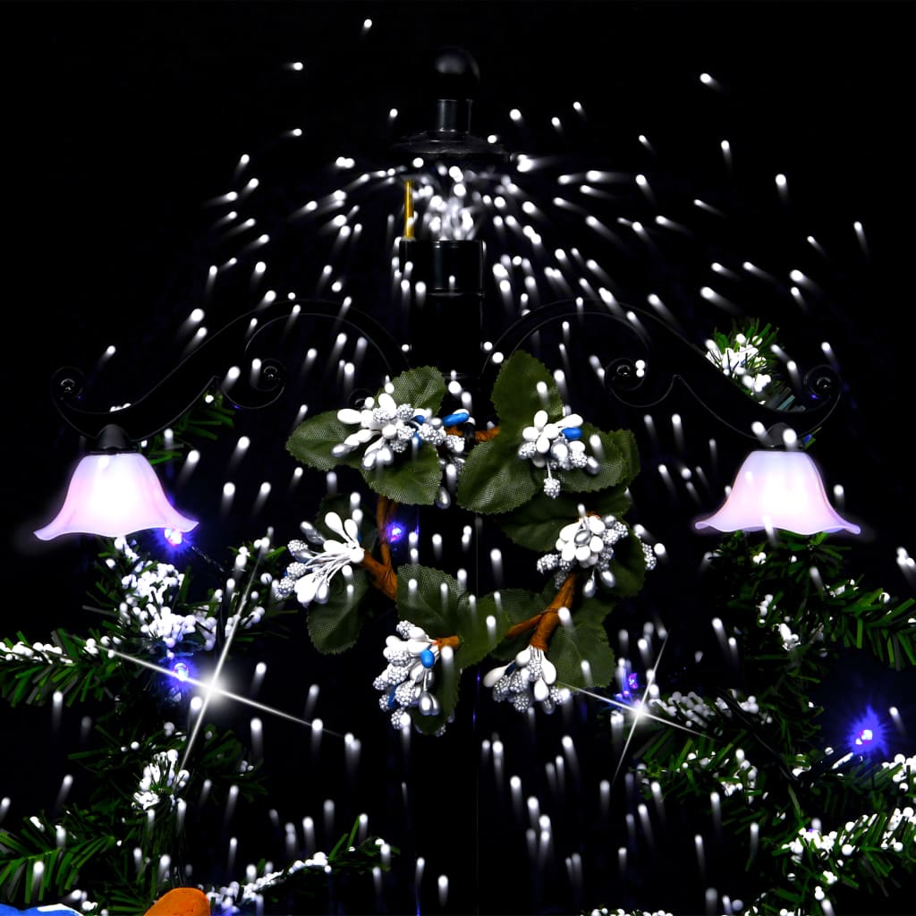 Snowing Christmas Tree with Umbrella Base Blue 75 cm PVC