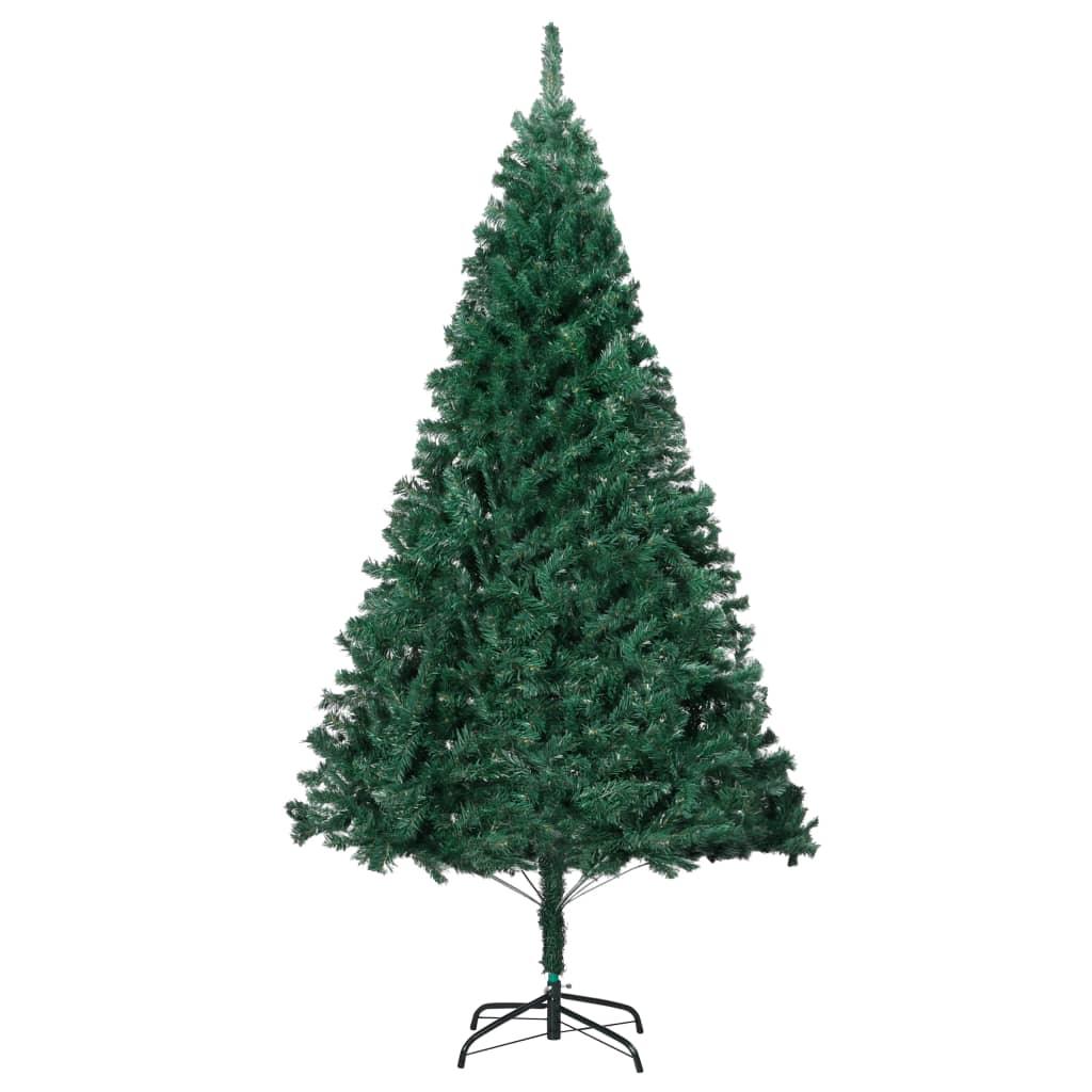 Artificial Christmas Tree with Thick Branches Green 210 cm PVC
