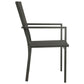 Garden Chairs 2 pcs Textilene and Steel Black and Anthracite