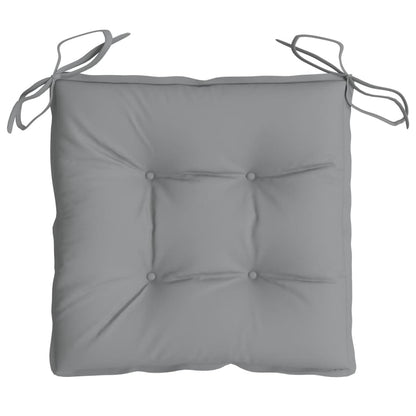Chair Cushions 2 pcs Grey 40x40x7 cm Oxford Fabric