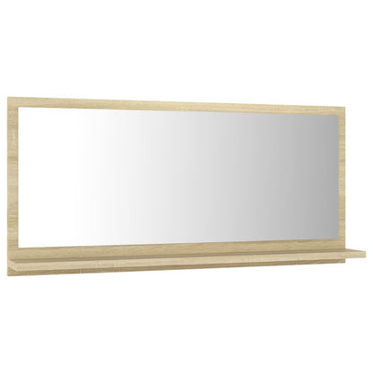 Bathroom Mirror Sonoma Oak 80x10.5x37 cm Engineered Wood