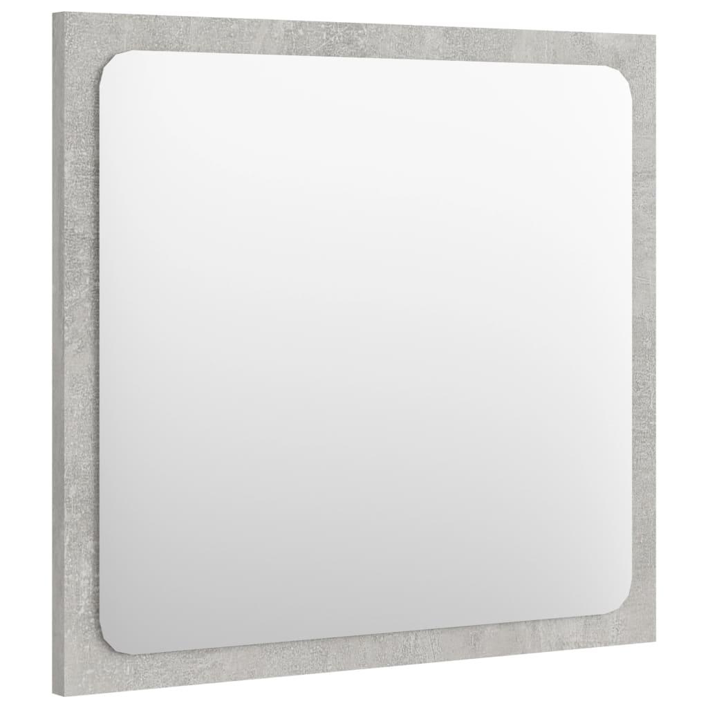Bathroom Mirror Concrete Grey 40x1.5x37 cm Engineered Wood