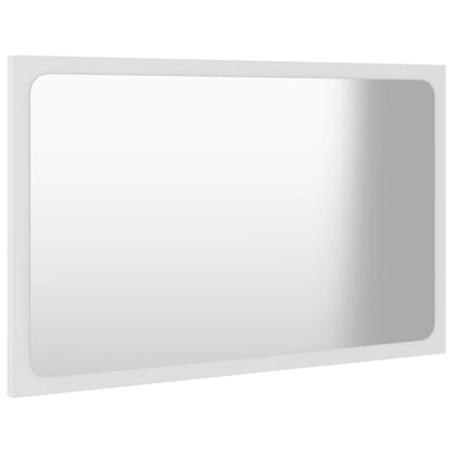 Bathroom Mirror White 60x1.5x37 cm Engineered Wood