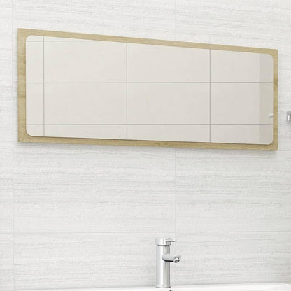 Bathroom Mirror Sonoma Oak 100x1.5x37 cm Engineered Wood
