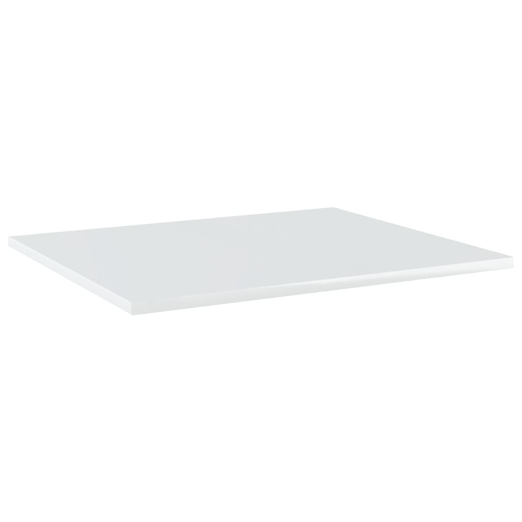 Bookshelf Boards 4 pcs High Gloss White 60x50x1.5 cm Engineered Wood