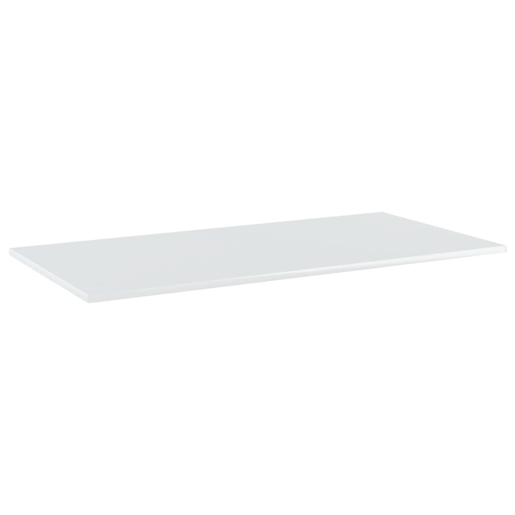 Bookshelf Boards 4 pcs High Gloss White 100x50x1.5 cm Engineered Wood