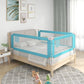 Toddler Safety Bed Rail Blue 190x25 cm Fabric