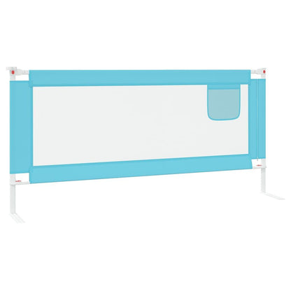 Toddler Safety Bed Rail Blue 200x25 cm Fabric