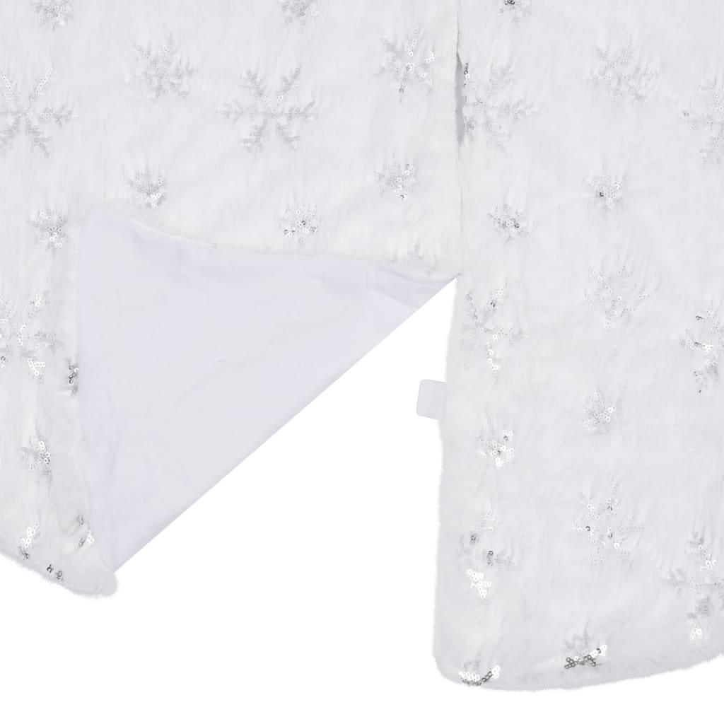 Luxury Christmas Tree Skirt White 122 cm Faux Fur