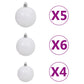 Upside-down Artificial Pre-lit Christmas Tree with Ball Set 120 cm