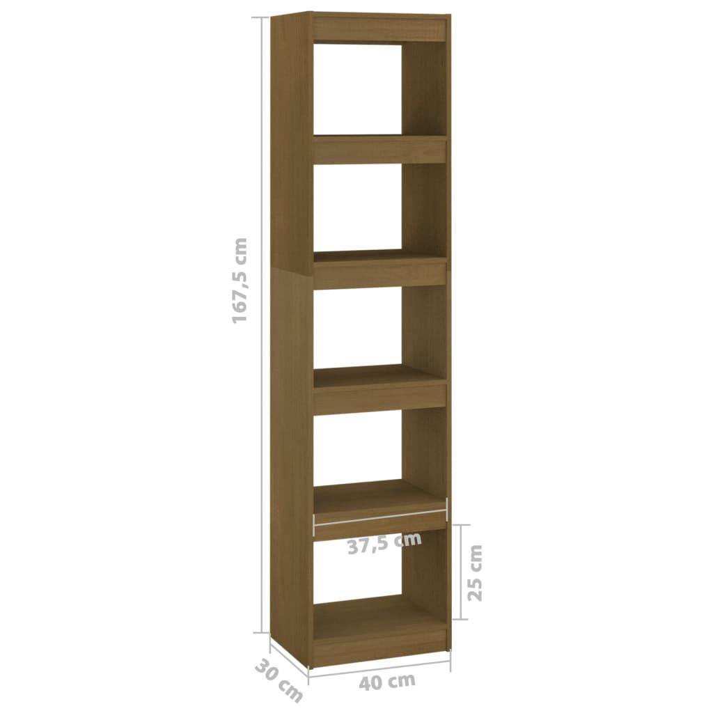 Book Cabinet/Room Divider Honey Brown 40x30x167.5 cm Solid Pinewood