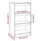 Book Cabinet/Room Divider 60x30x103.5 cm Solid Wood Pine