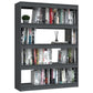 Book Cabinet/Room Divider Grey 100x30x135.5 cm Solid Pinewood