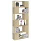 Book Cabinet Room Divider Sonoma Oak 80x24x186 cm Engineered Wood