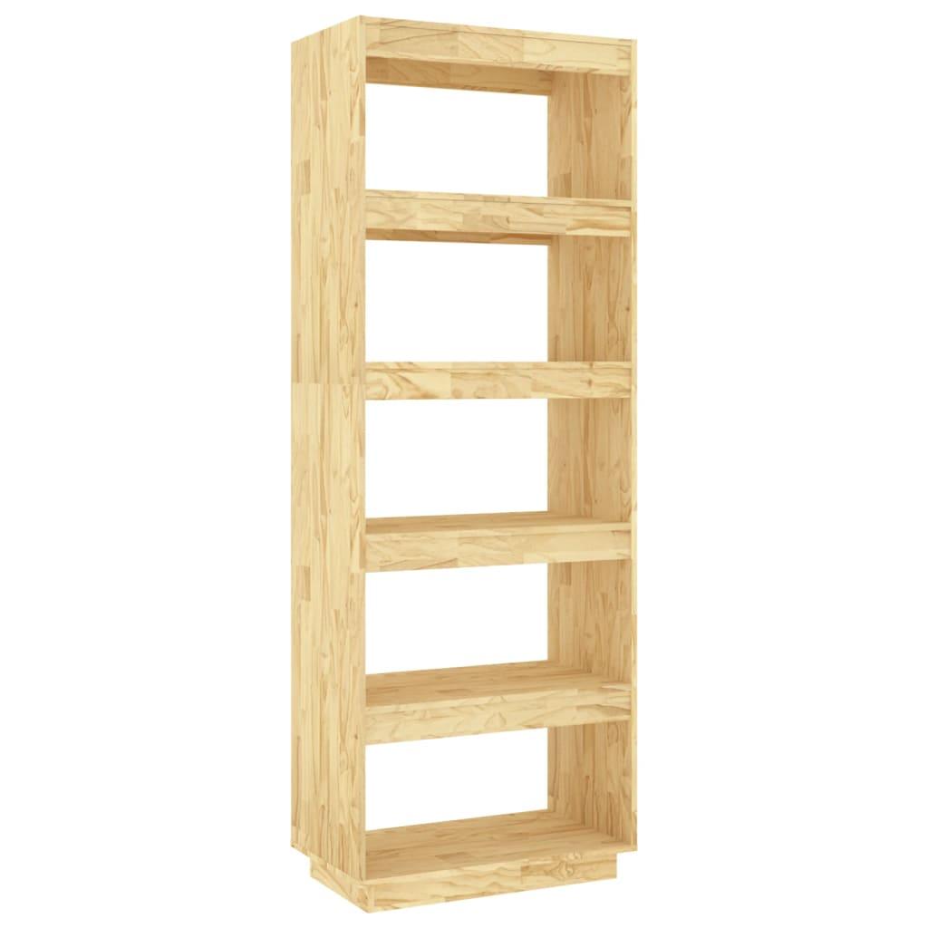 Book Cabinet/Room Divider 60x35x167 cm Solid Pinewood