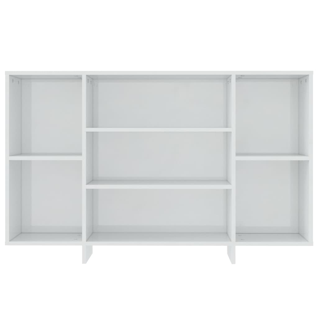 Sideboard High Gloss White 120x30x75 cm Engineered Wood
