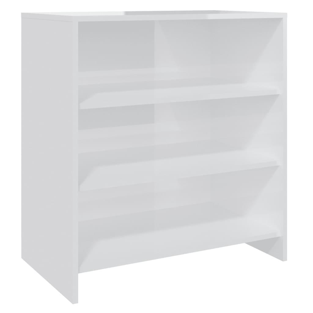 Sideboard High Gloss White 70x40.5x75 cm Engineered Wood