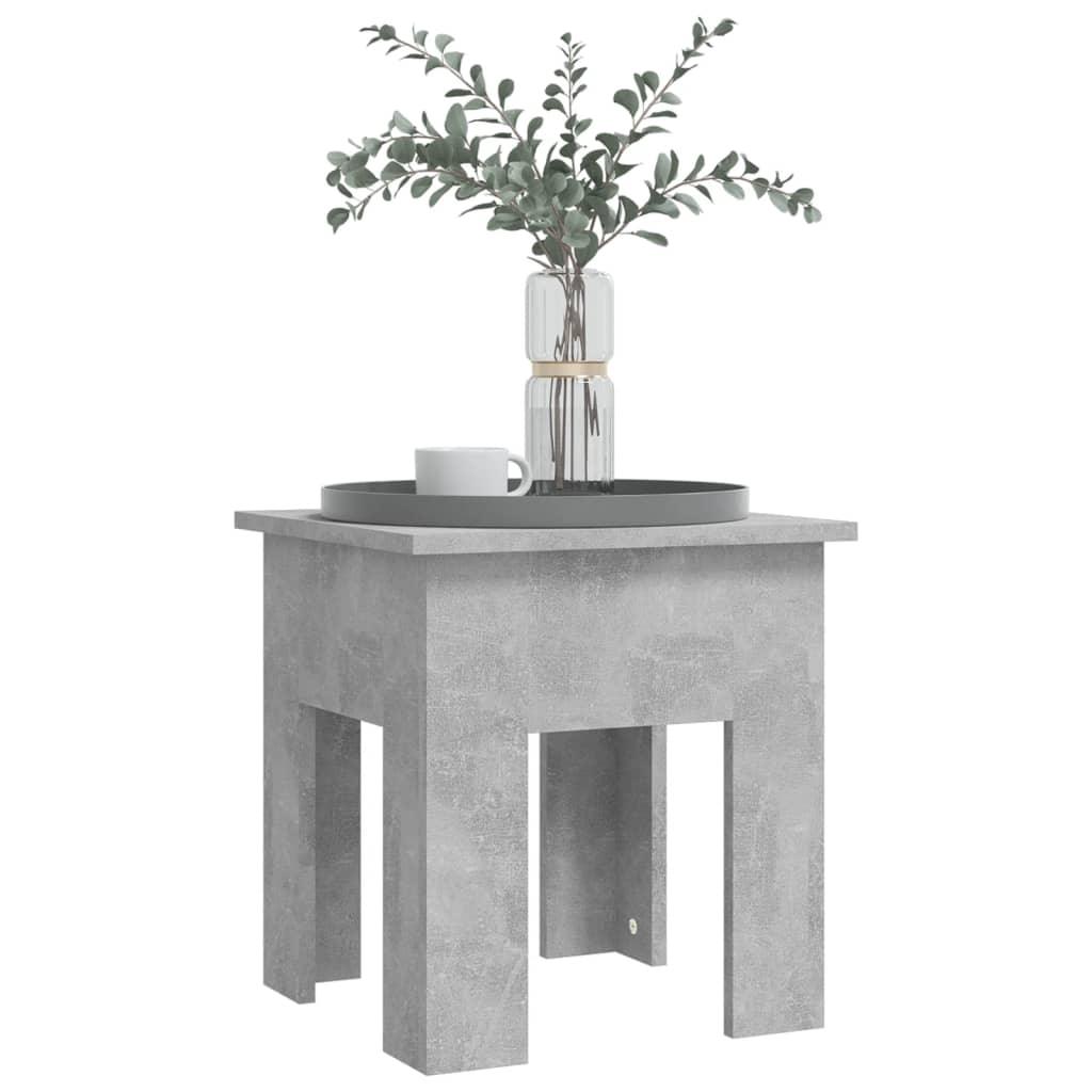 Coffee Table Concrete Grey 40x40x42 cm Engineered Wood