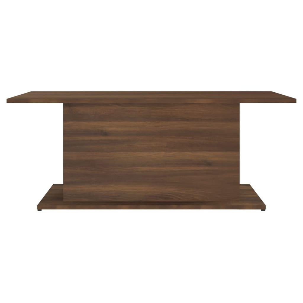 Coffee Table Brown Oak 102x55.5x40 cm Engineered Wood