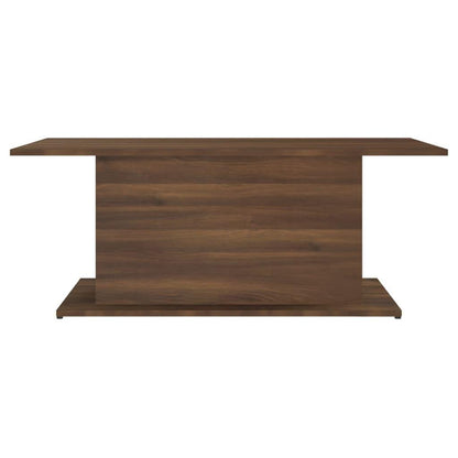 Coffee Table Brown Oak 102x55.5x40 cm Engineered Wood