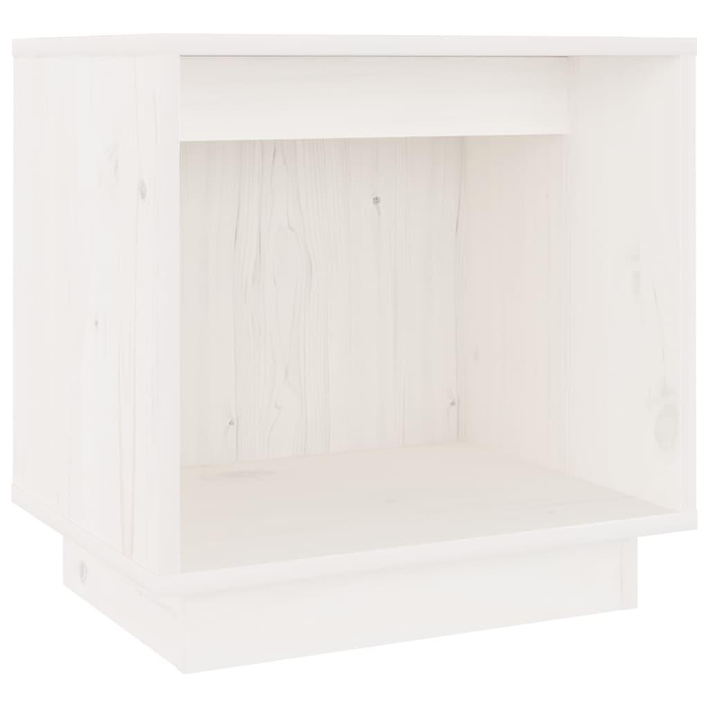 Bedside Cabinets 2 pcs White 40x30x40 cm Solid Wood Pine