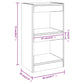 Book Cabinet/Room Divider High Gloss White 40x30x72 cm
